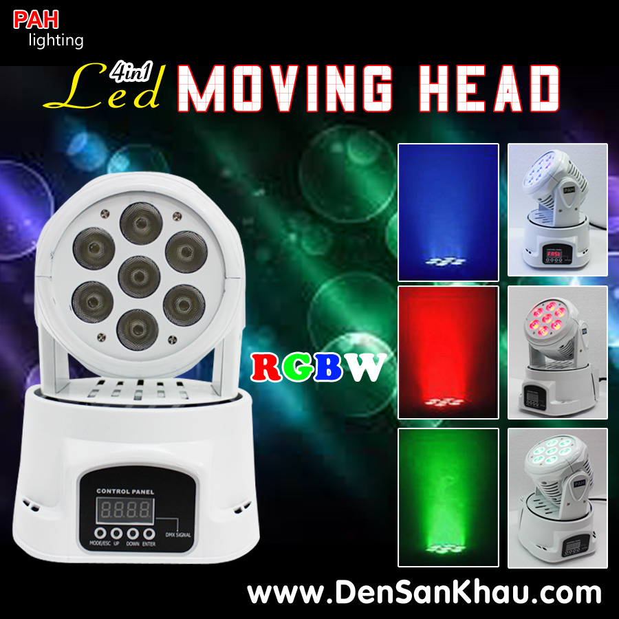 Đèn moving head led 4in1 RGBW