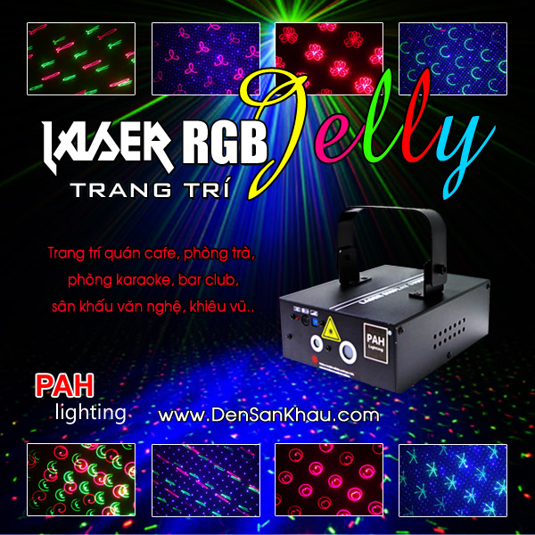 Máy chiếu laser trang trí Jelly 3 màu RGB