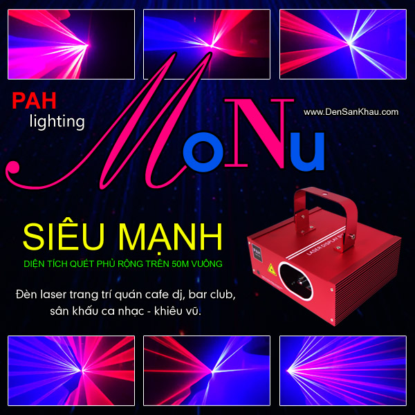 Đèn laser Monu 2 màu RED BLUE siêu mạnh